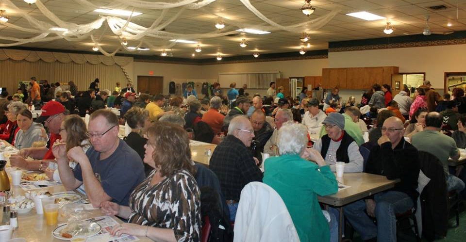 Marshfield's Knights of Columbus Hall was packed for MAPS’ annual Paws & Pancakes fundraising breakfast on Feb. 28.