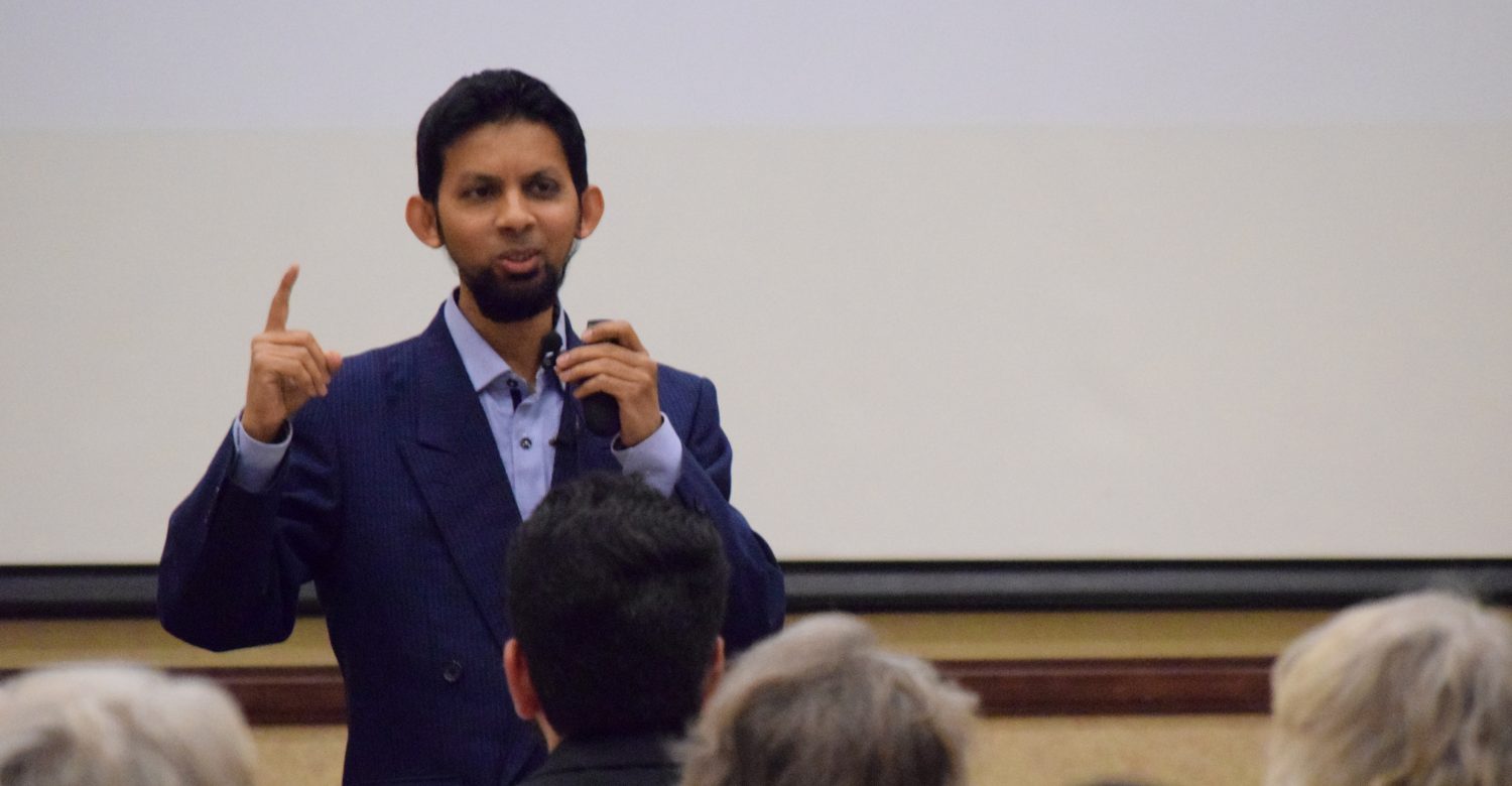 Dr. Sabeel Ahmed gave a lecture about the beliefs of Islam and the current political climate surrounding the religion on Saturday, April 23, at the Holiday Inn Conference Center in Marshfield.
