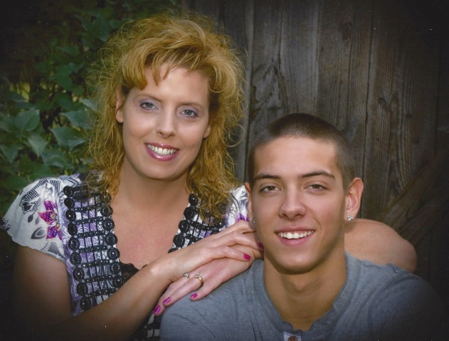 Trina Jacobson with her son Brandon.