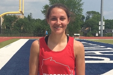 Columbus Catholic’s Alexandra Hutchison won the 200 meters and was part of the winning 800-meter relay team at the Senior All-Star Spotlight Track Meet on Saturday at the University of Dubuque in Iowa.