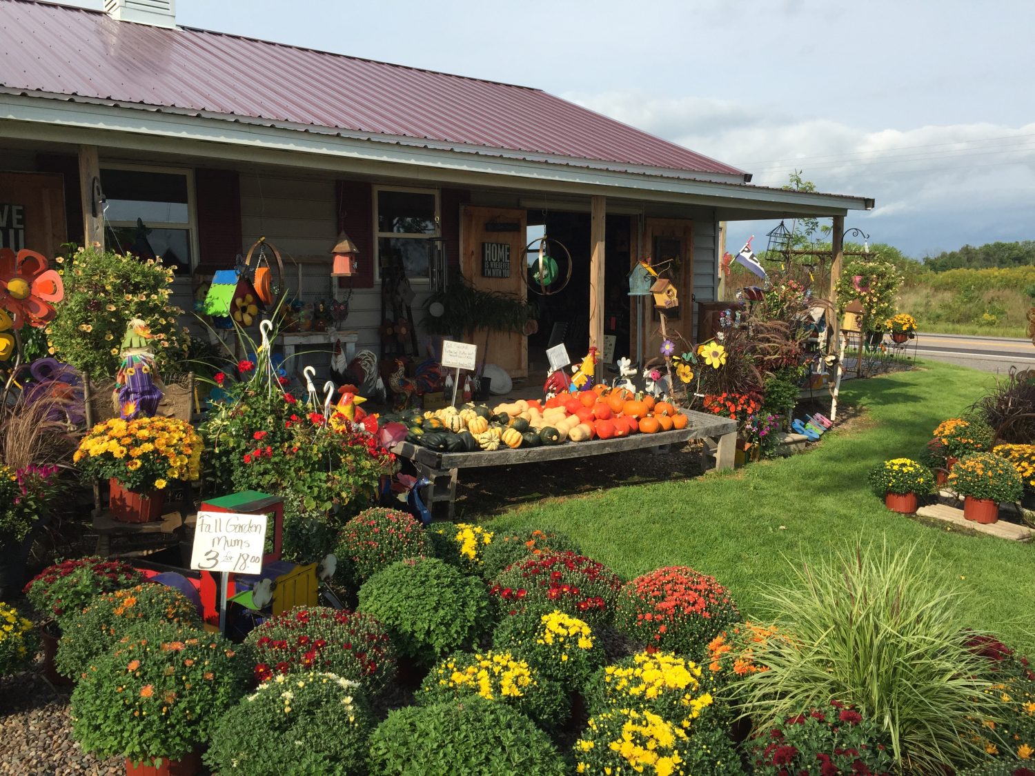 Posy Patch Greenhouse's display for the 2015 Harvest Moon Fall Tour.