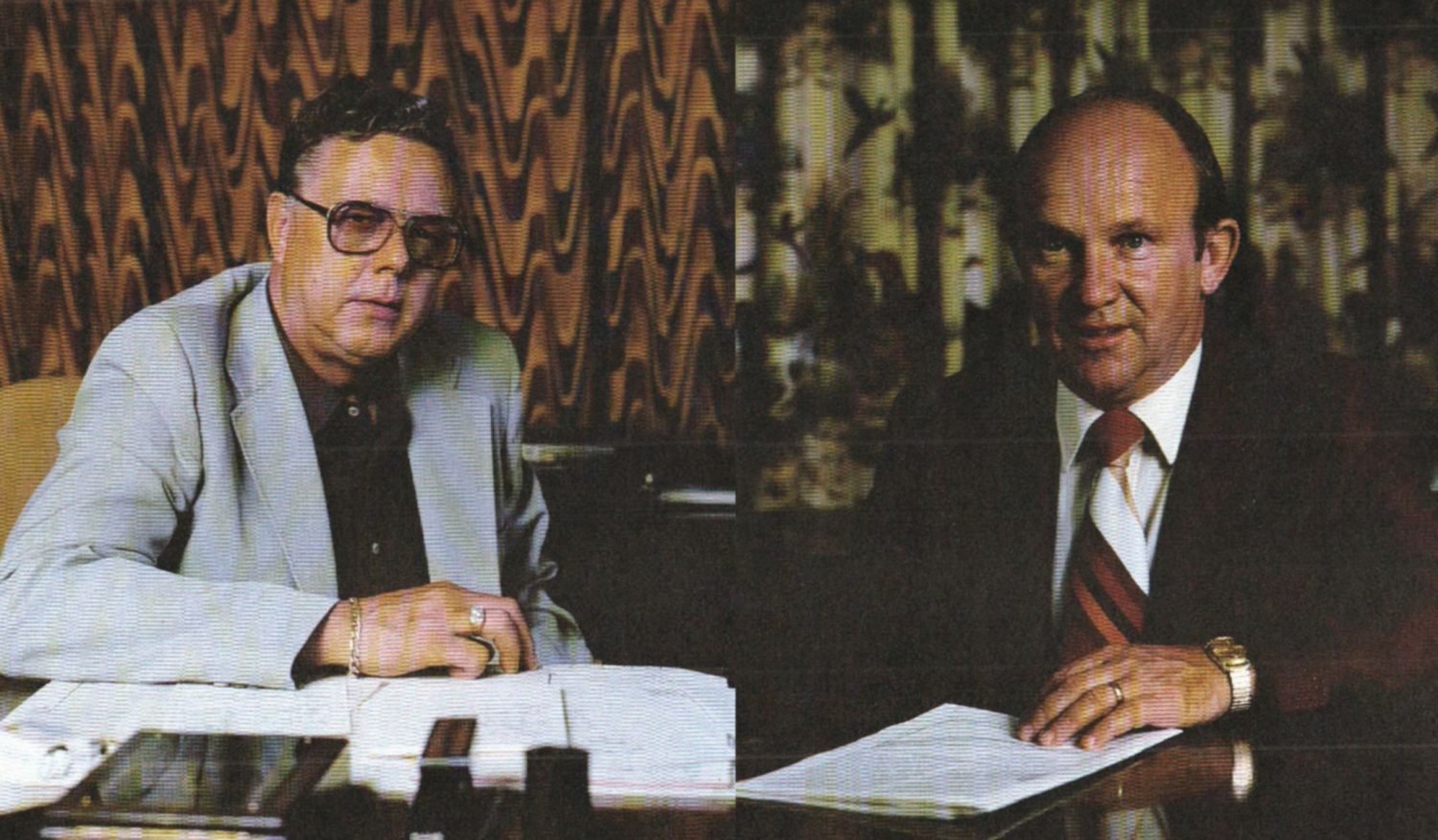 The Warner Von Holzen, left, and Floyd Hamus partnership lasted over two decades.