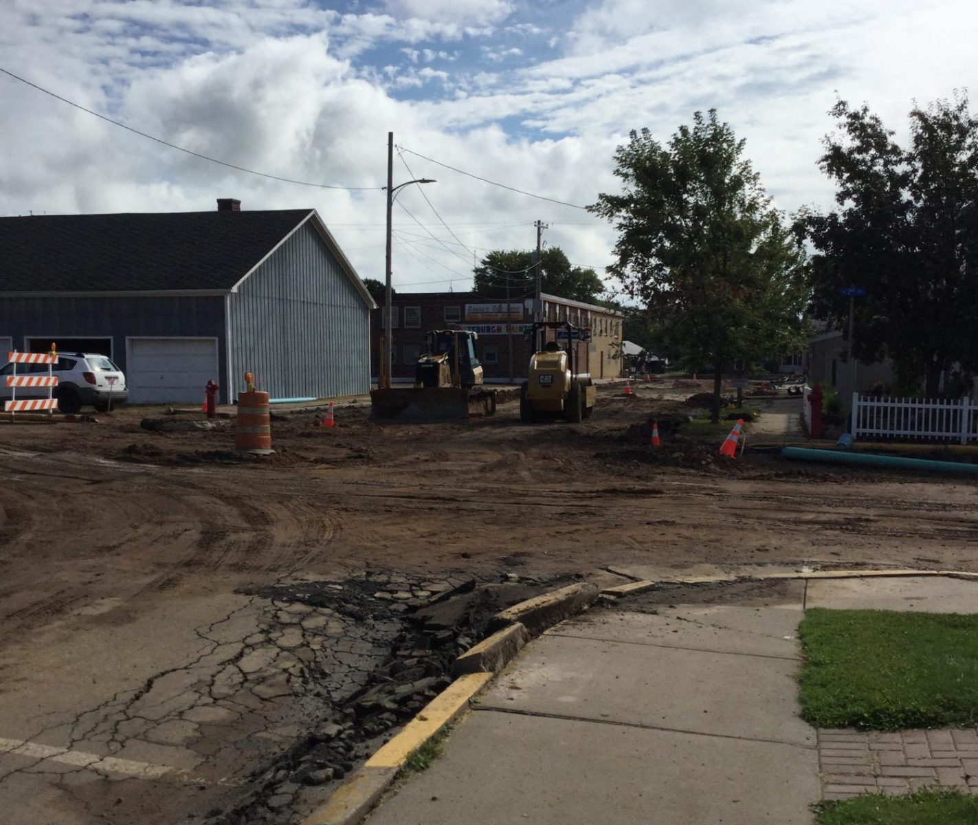 North Second Avenue in Stratford remains under construction.