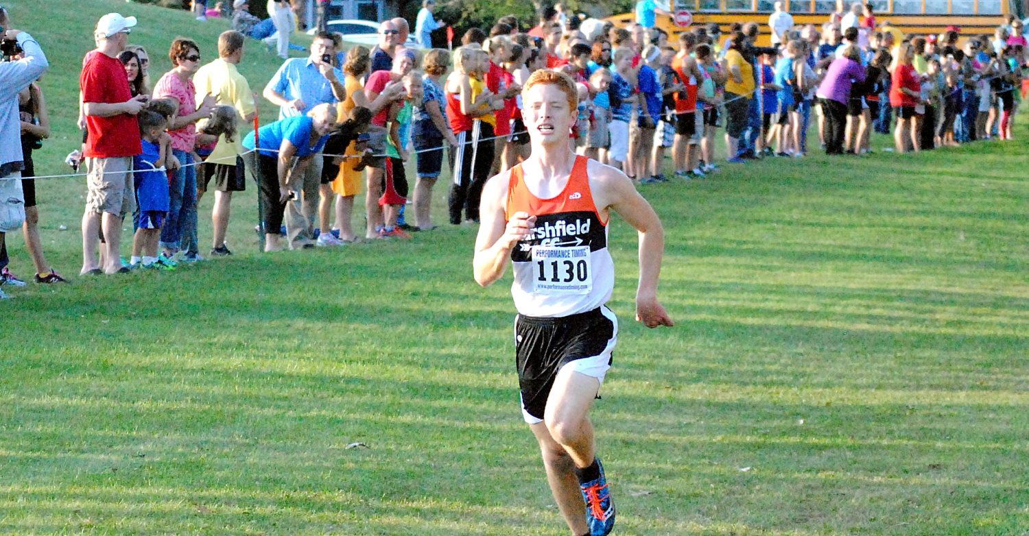 Marshfield sophomore Carter Chojnacki leads a strong group of boys that return for the Tigers cross country team this fall.