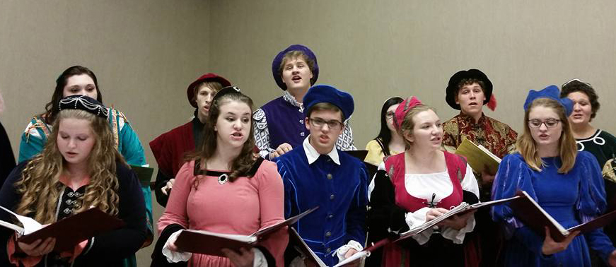 Marshfield High School's Madrigals perform at a recent event.