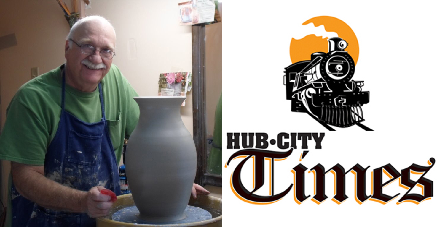 Dave Lyons of Pittsville will have his pottery on display at the LuCulle Tack Center for the Arts during the month of January.