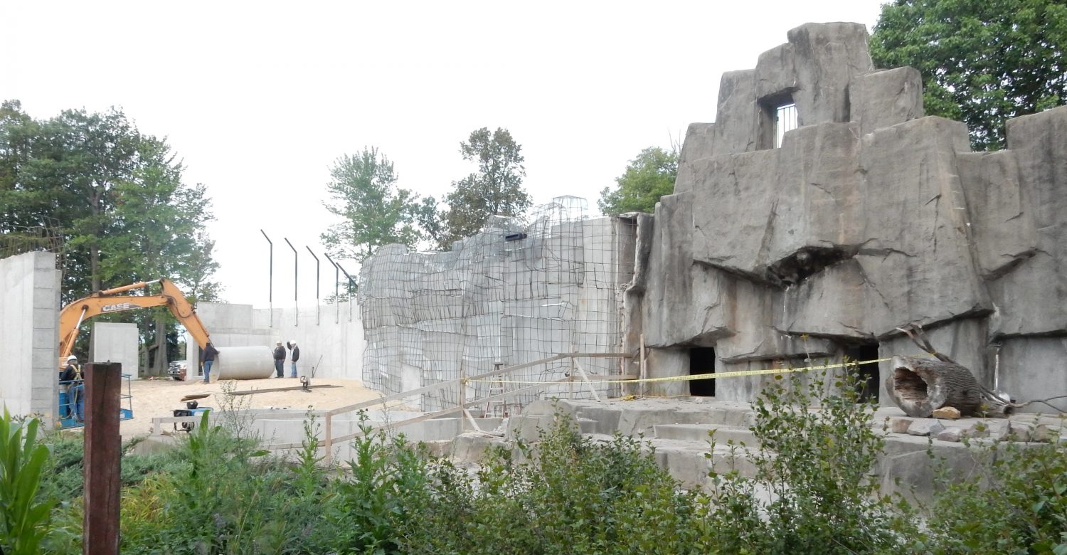 Altmann Construction Company Inc. recently received a Silver Projects of Distinction Award for its work on the J.P. Adler Family Kodiak Bear Exhibit at Wildwood Park & Zoo. This 2015 file photo shows the exhibit under construction.
