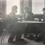 Men often came to the tavern to play cards.