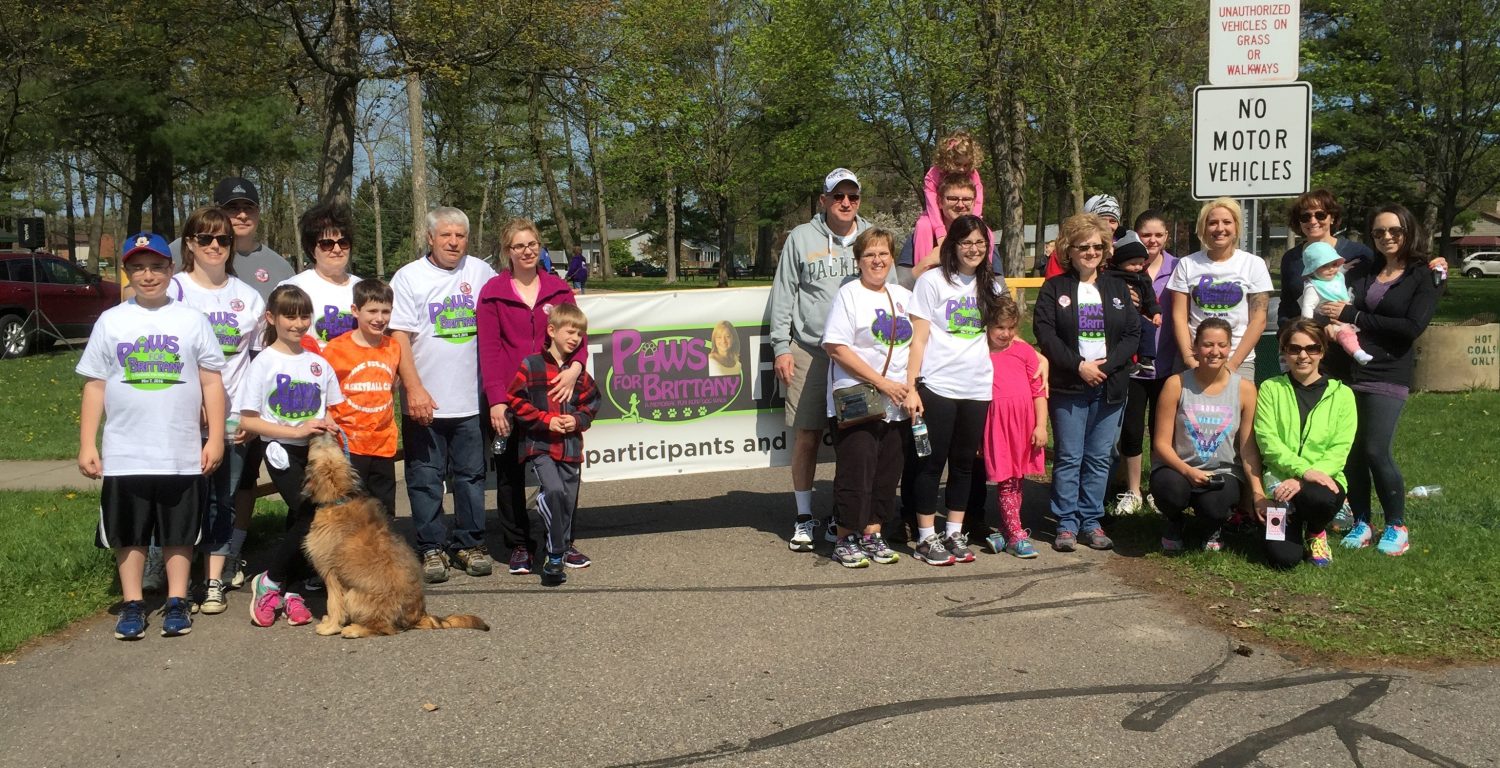 Pictured: A past Paws for Brittany fun run/walk. This year's event will be held May 13.