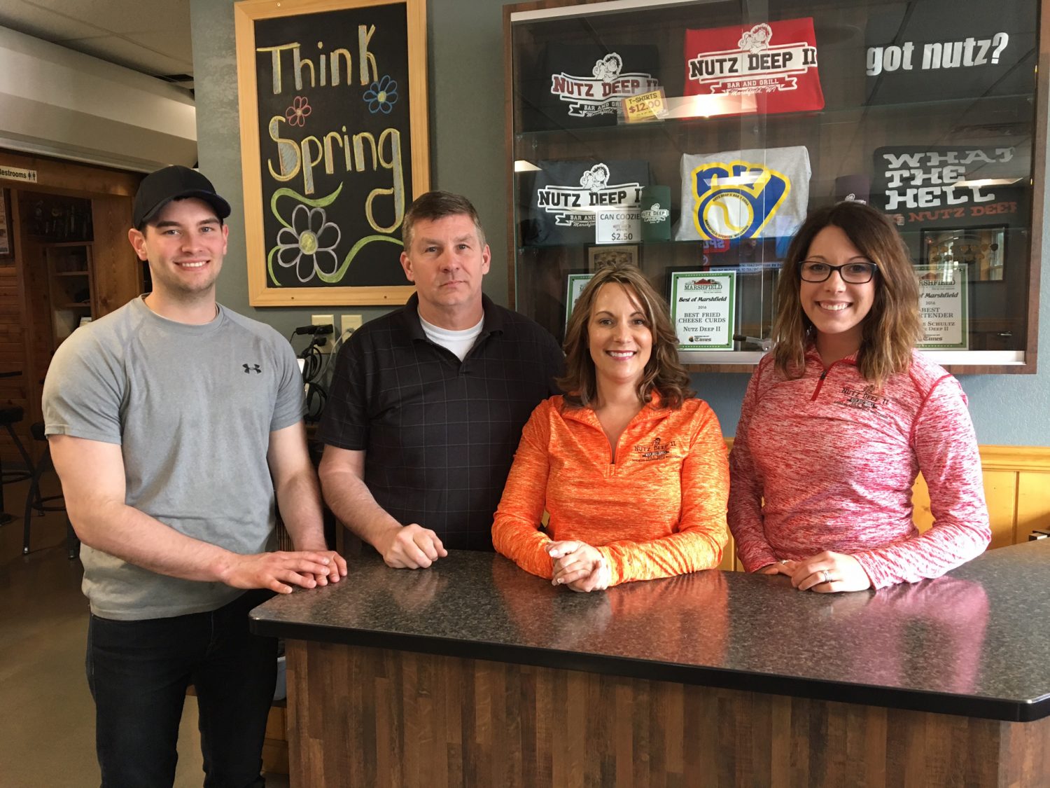 From left: The Schutz family  Andy, Dewey, Lisa, and Ann  has been a staple on the corner of Eighth Street and Central Avenue for over 30 years running Nutz Deep II.