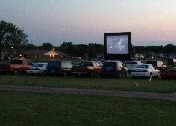 The 2012 drive-in style showing of Movies in the Park held at the Central Wisconsin State Fairgrounds.
