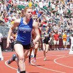 Auburndale’s Rachel Gronemeyer takes off in the Division 3 girls 400 meters preliminaries on Friday at the 2017 WIAA State Track & Field Championships at the University of Wisconsin-La Crosse. She finished 11th, failing to qualify for the finals.