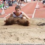 Spencer senior Noah Zastrow hits the sand after a long jump attempt Saturday at the 2017 WIAA State Track & Field Championships at UW-La Crosse. Zastrow finished fourth in the Division 3 boys event with a jump of 20 feet 11 3/4 inches.