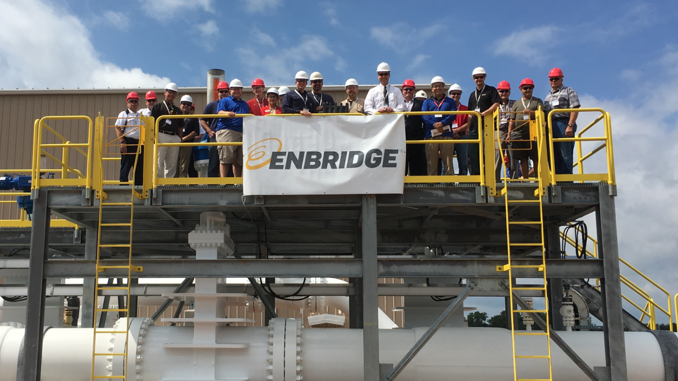 Enbridge Energy held a ribbon-cutting ceremony at its new Marshfield South pump station on Aug. 10.