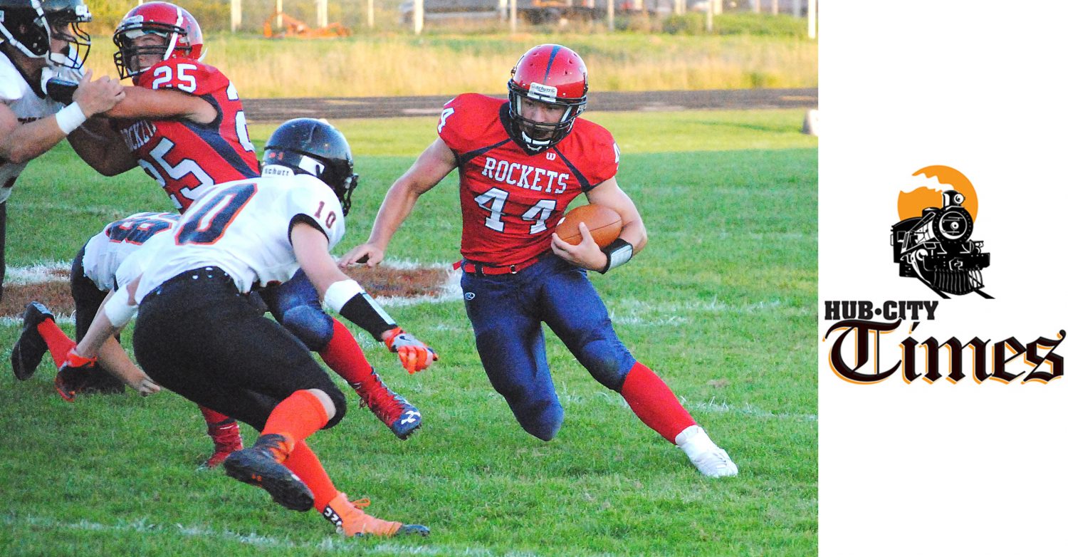 Spencer/Columbus running back Hunter Luepke, right, ran for more than 1,000 yards in each of the past two seasons.