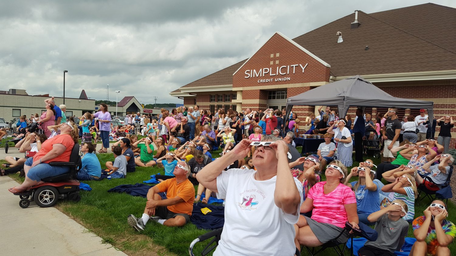 Simplicity Credit Union held an eclipse viewing party on Aug. 21.
