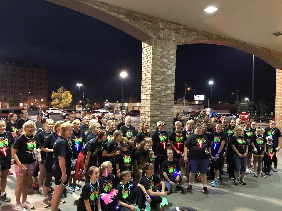 The Marshfield Area Chamber of Commerce & Industry’s Light Up the Night glow walk, held in conjunction with the Maple Fall Fest on Sept. 16, donated a portion of the proceeds to the Marshfield Area United Way’s Nutrition On Weekends program.