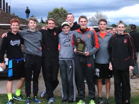 The Marshfield boys cross country team won the team title at the Medford Invitational on Thursday at Black River Golf Course. (Submitted photo)
