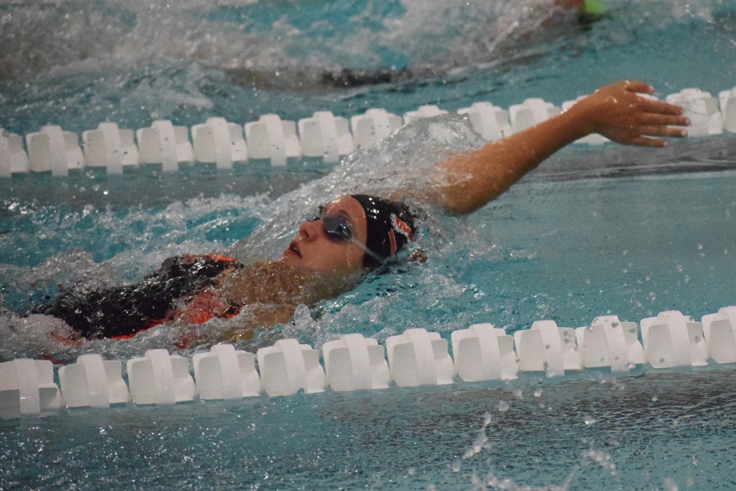 Sophie Koehn is one of three returning seniors on this years Marshfield girls swim team.