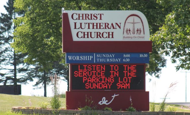Christ Lutheran Church sign